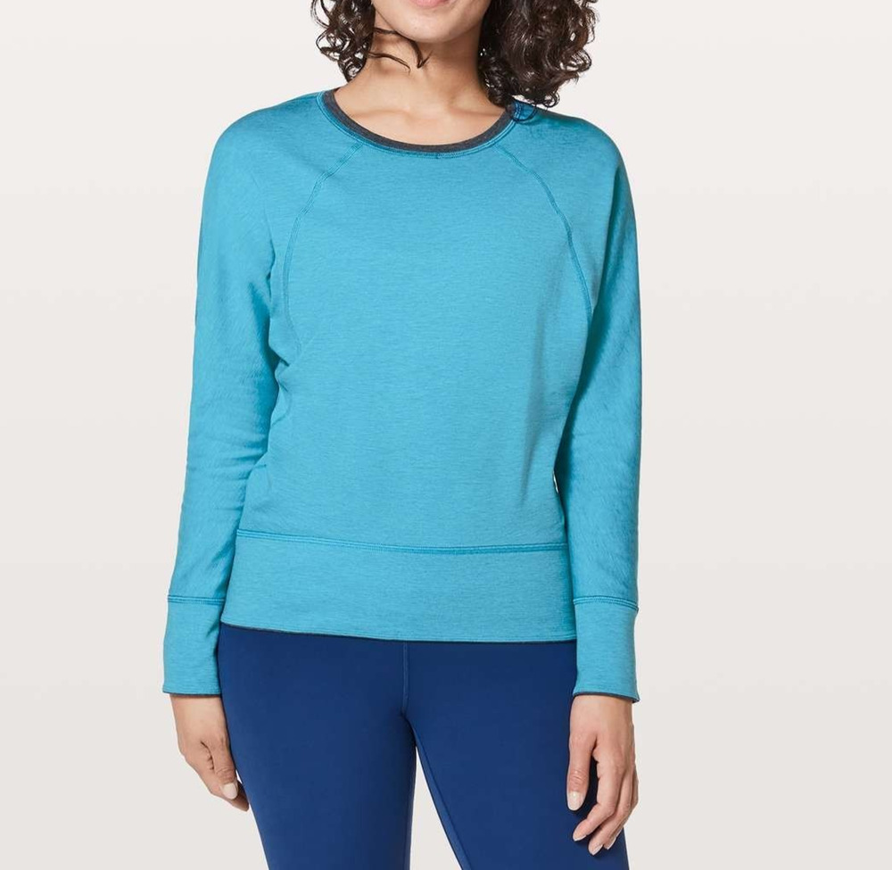 Lululemon reversible sweatshirt long sleeve blue Large A001487